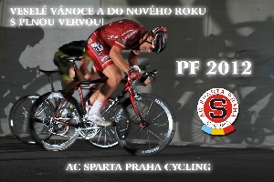 Veselé Vánoce a šťastný Nový rok 2012 přeje všem cyklistická SPARTA