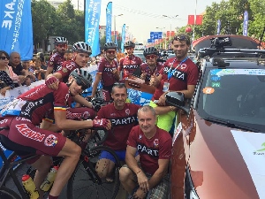 Sparťan František Honsa průběžně druhý po královské etapě na Tour of Poyang Lake