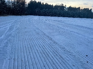 Ski areál Těškov má upravené stopy na běžky 
