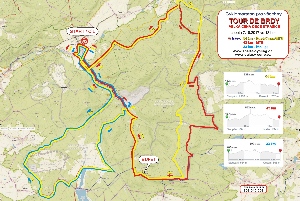 Tour de Brdy: mapa, trasy,popis a značení trasy 7.října 2017