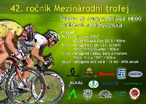 V  sobotu 29.června ve 14.00 hodin odstartuje tradiční cyklistická Mezinárodní trofej